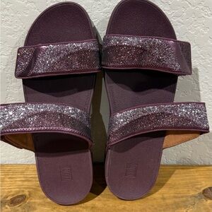 Women's Glitter Slide Sandals